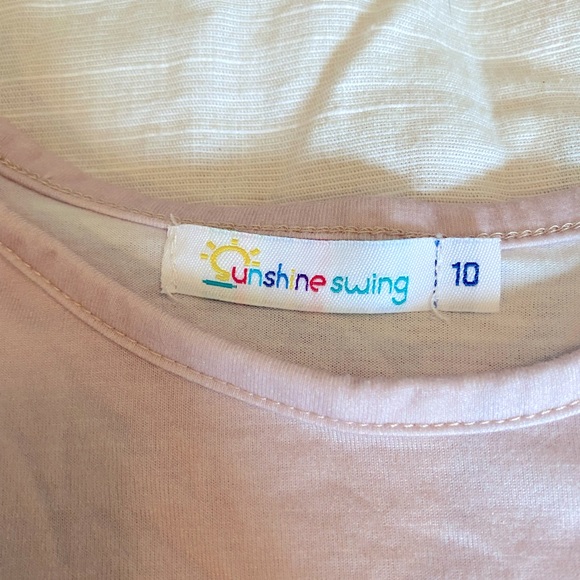 Mauve Pink Rainbow Swing Dress sz. 10 - Picture 4 of 4